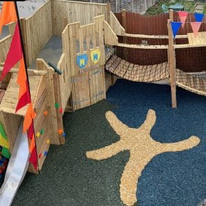 Rubber Mulch Installation