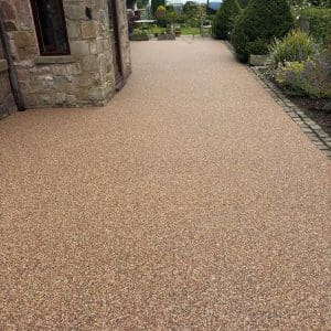 Burnt Umber Resin Bound Driveway