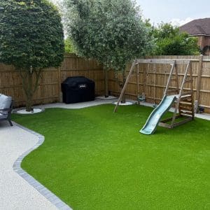 DIY Resin Bound Patio Completed